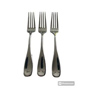 Set of 3 Oneida Stainless Steel Voss 8" Dinner Forks